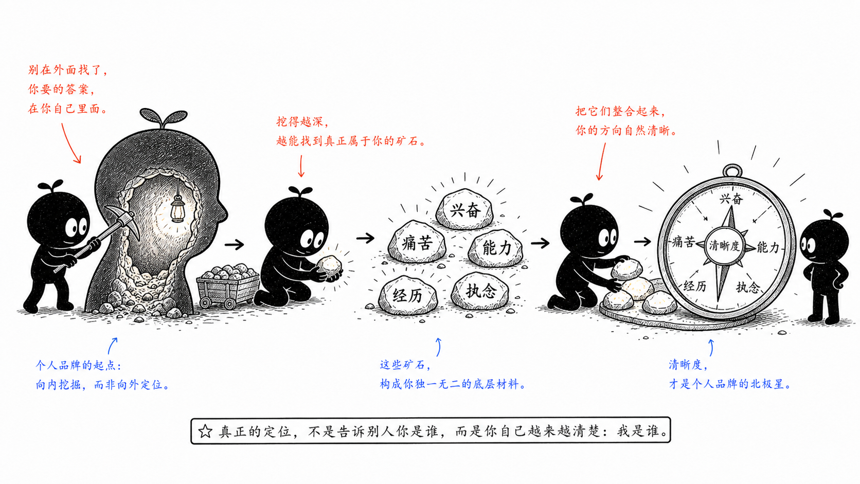 真正的定位,先从自己的清晰度里挖出来。