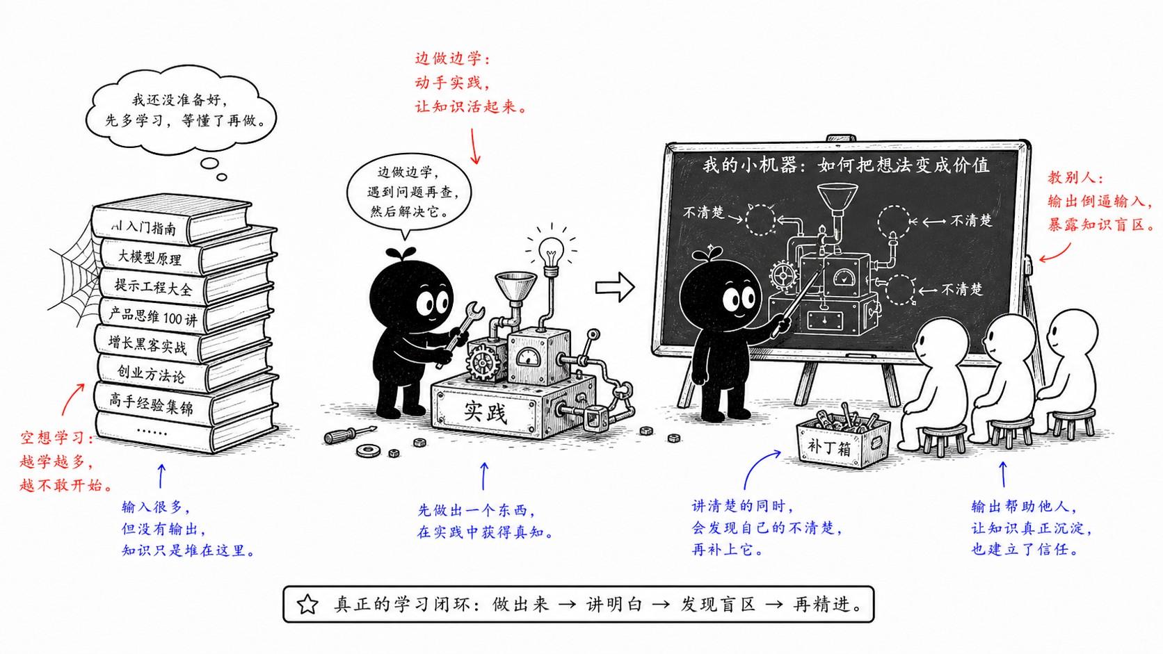 最有效的学习闭环,是边构建边教学。